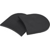 MIIDII Large Black Shoe Insert Rubber Heel Pads Anti Slip