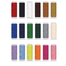 2PCS Strong Polyester Pro Sewing Thread, Polyester Sew-All Thread - Black, 100m Length, Universal for Machine and Hand Sewing