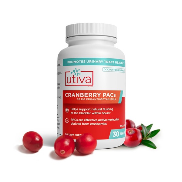 Utiva Cranberry PACs – Clinically Studied Ingredients 36mg PACs Extract