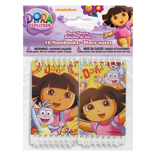 Mini Dora the Explorer Notebook Party Favors, 10ct