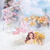 TIAMECH 60Pcs Dream Glass Slipper Series PET Scrapbook Stickers, Shell