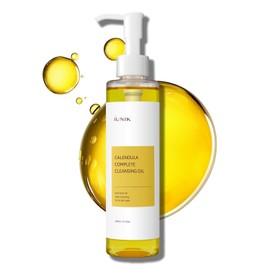 IUNIK Calendula & Jojoba Vegan Cleansing Oil – Gentle Makeup Remover & Blackhead Melter (94% Plant-Based Oils)