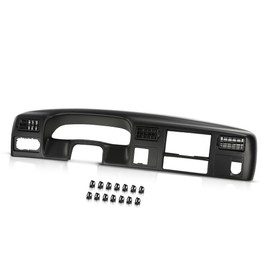 CROSSDESIGN Instrument Cluster Dash Trim Bezel 4x4 W/O Hole Compatible with Ford F250 F350 Super Duty 1999-2004 Black