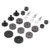 21Pcs Cymbal Felt Clutch Bracket Tube Drum Accessory with Stainless