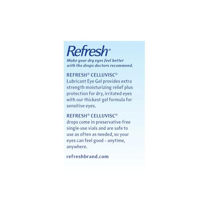 Refresh Celluvisc Lubricant Soothing Eye Gel, 0.01 oz Single Use