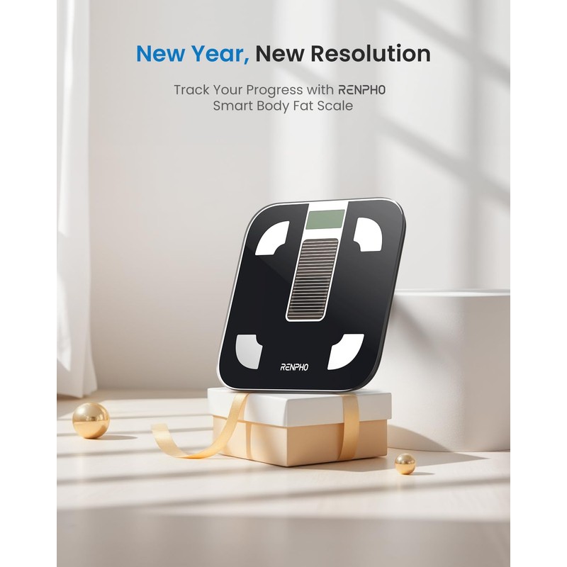 RENPHO Smart Scale with Endless Power, Solar-Powered Scale for Body