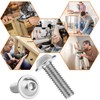 Pack of 25 Rounded Head Screws M5 x 30 Stainless