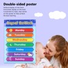 Week Poster Chart Laminated Preschool Poster Educational Toys for Kindergarten