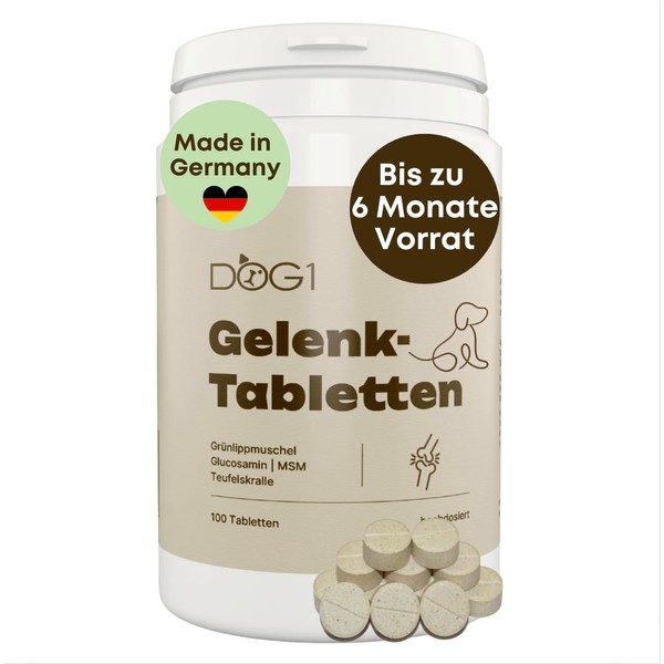 Joint Tablets for Dogs, Dog Joint Tablets with Green-Lipped Mussel,