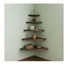 Relaxdays scaffale angolare, HLP: 3 x 18 x 18 cm,