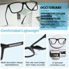 OCCI CHIARI Wide Reading Glasses Men Large Head 1.25x Strength