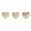 Mud Pie Think Wood Heart Trinket Tray, 5"" x 5"""