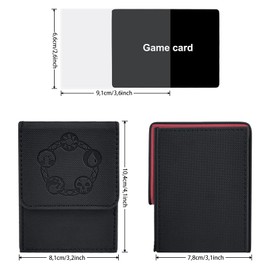Wenxiaw Deck Box Compatible with Mtg Cards, Trading Card Box for 110 TCG Cards, Playing Card Box, Trading Card Storage Boxes, Deck Boxes Cards for Collecting, PU Leather Card Box
