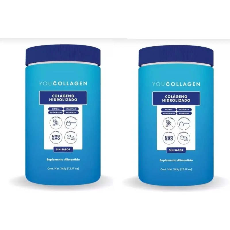 You Collagen 2pack Colageno Hidrolizado Con Biotina 345g Sfn