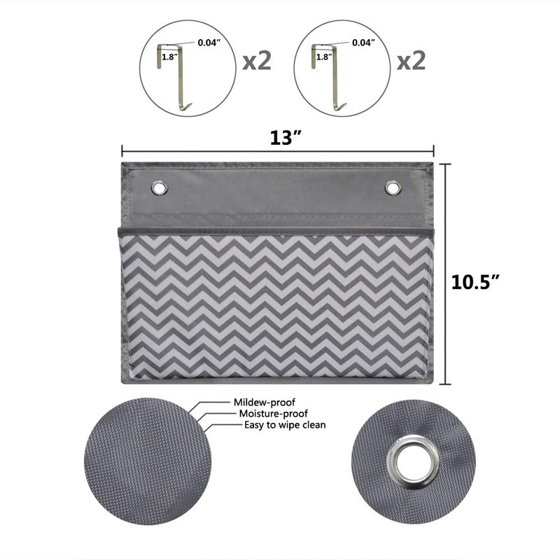 Eamay Wall Mount/Over Door File Hanging Storage Organizer - 4