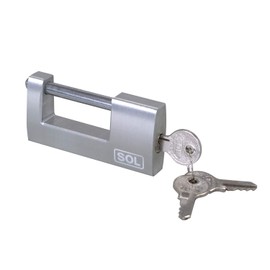 SOL HARD No.5700-80 Aluminum Warehouse Lock, Standard Key Identical No. 5700-80