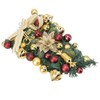 Christmas Inverted Tree Wreath Door Hanging Electroplated Ball Rattan Garland