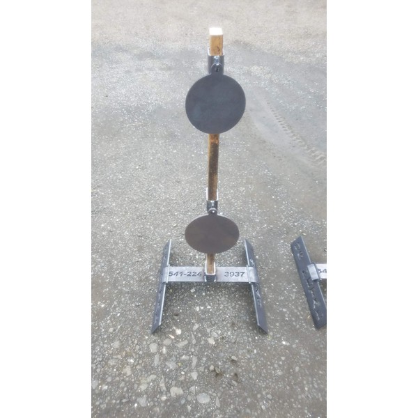 Gong Target Stand (Bolt Base) W/2 New Adjustable Hangers &