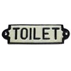 AB Tools Toilet Loo Cast Iron Sign Plaque Door Wall