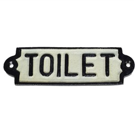 AB Tools Toilet Loo Cast Iron Sign Plaque Door Wall Fence Post Cafe Shop Pub Hotel Bar