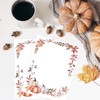 AnyDesign 60 Sheet Fall Watercolor Stationery Letterhead Paper Pumpkins Maple