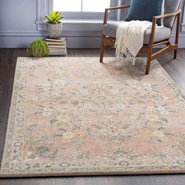 Mark&Day Heidveld Traditional Butter Indoor Area Rug - Size: 5' x 7'6"