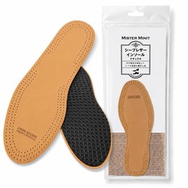 MISTER MINIT Leather Insole, Basic Insole Thin Leather Shoes Nubuck Sheep Leather Size Adjustment Sweat Prevention Deodorizing Moisture Absorption Foot Odor Business Shoes Dress Shoes Men's Women's