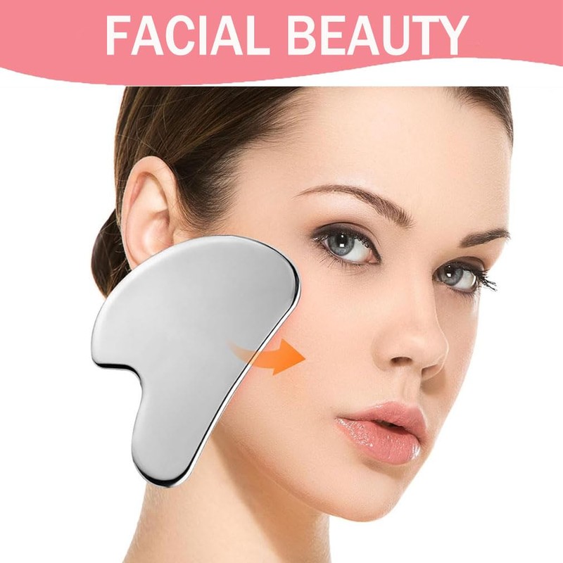 Gua Sha,Gua Sha Massage Tool,Premium Stainless Steel Gua Sha Stone