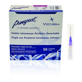 Catéter Intravenoso Periférico, No Radiopaco, 23 g x 19 mm, 50 Piezas