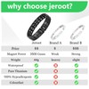 JEROOT Magnetic Bracelets for men,Pure Titanium Magnetic Therapy Bracelet,3500 Gauss