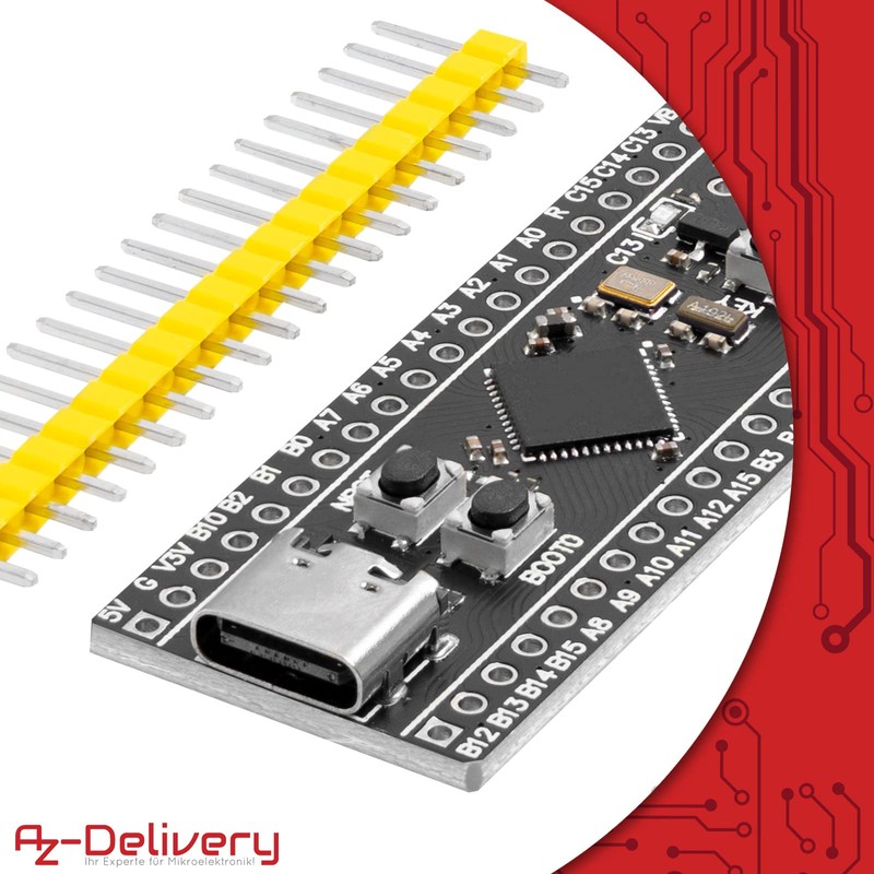 AZDelivery 5 x STM32F401 Development Board V 3.0 STM32F401CCU6 STM32F4
