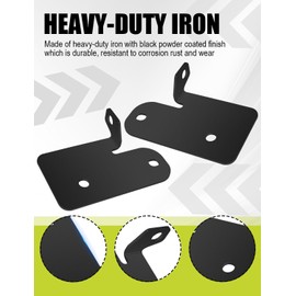 ADTOPI A-Pillar Mounting Brackets LED Light Pod Windshield Mounting Brackets Heavy-Duty Iron A-Pillar Hood Light Mount Compatible with Jeep Wrangler JL JLU & Gladiator JT 2018+(Not for Mojave or 392)