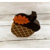 Lakeside Collection Fall Decor - Chunky Wood Acorn Icon Sitter