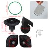 RDEXP Luggage Wheels Black Universal Replacement Part for Trolley