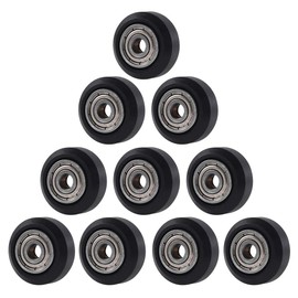 AOKIN 3D Printer POM Wheel Plastic Pulley Linear Bearing for Creality Ender 3, Ender 3 Pro, Ender 3 V2, CR-10, CR-10S Series 3D Printer, 10 Pcs