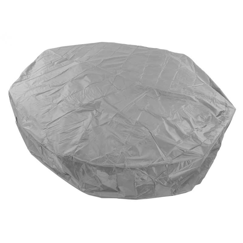 Round Bathtub Covers, Waterproof 190 Silver Polyester Hot Tub Cover