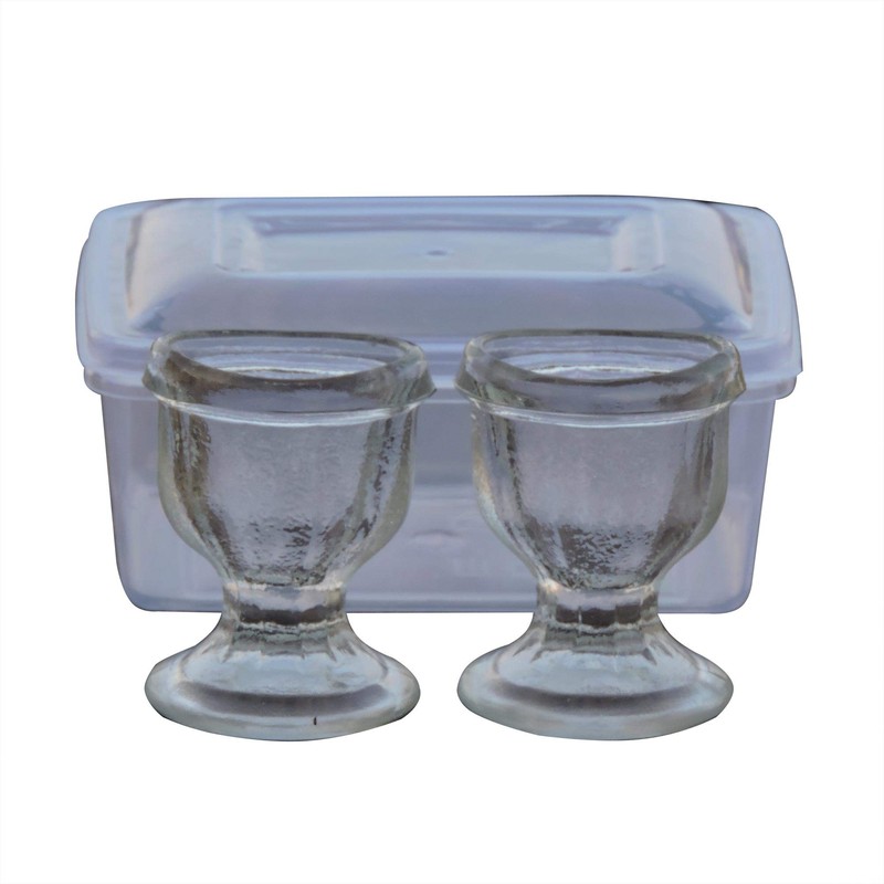 Eye Wash Cup Set of 2, Made of Glass for