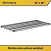 Zedfire 2-Pack Black 24" x 48" Additional Wire Shelf for