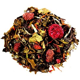 Nelson's Tea - Raspberry Pomegranate - White Loose Leaf Tea - White tea, rose hips, safflower, and raspberries - 2 oz.