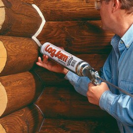 Sashco Log Jam Acrylic Latex Chinking Caulk, 30 oz Cartridge, White White (Pack of 1)