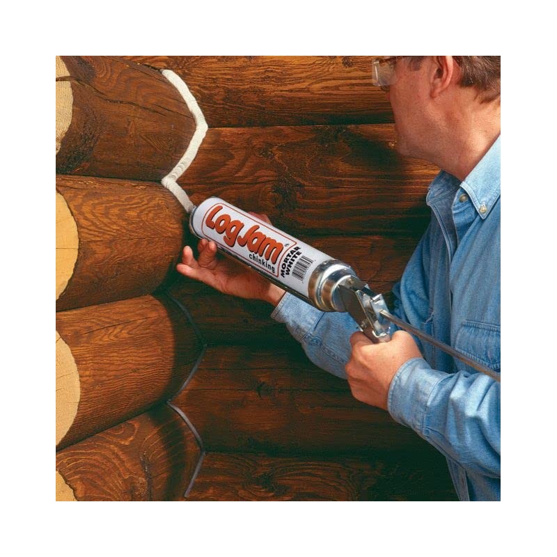 Sashco Log Jam Acrylic Latex Chinking Caulk, 30 oz Cartridge,