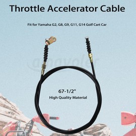 Amavoler Throttle Accelerator Cable 67-1/2" Long Aftermarket Replacement Parts Compatible for Yamaha G2, G8, G9, G11, G14 Golf Cart Car.