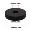 Briny River 20Pcs Rubber Washers 20x6x4mm Suitable for Kart Floor