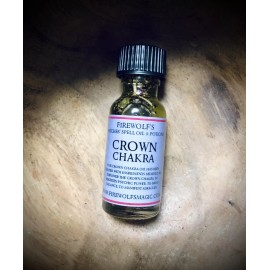 Crown Chakra Magick Ritual Oil, Handmade, Wicca, Witchcraft, Organic, Reiki