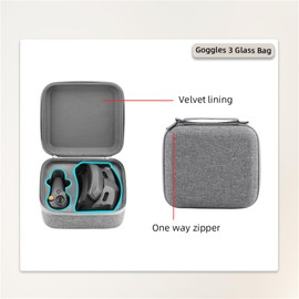 FSIDIWT Carrying Case for DJI Avata 2 Accessories, Goggles 3 Portable Travel Bag Hard Shell Storage Case for DJI Goggles 3 and RC Motion 3 Controller