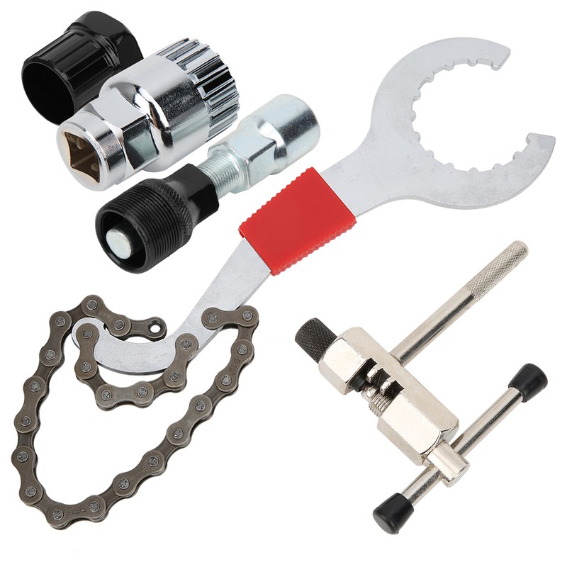5Pcs Bicycle Repair Tool Set Mountain Bike Chain Cutter Flywheel