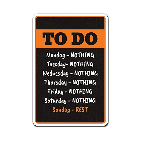 to DO List Decal Organize List Lazy Decals | Indoor/Outdoor