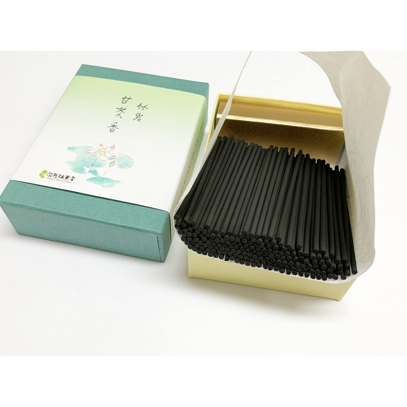 Awaji Baikaundo Smokeless Incense, Bamboo Charcoal Sweet Tea Incense, 2.9