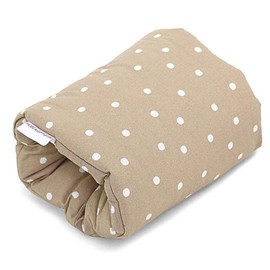 HOBEA-Germany Mini Nursing Pillow Arm Nursing Pillow Small Nursing Pillow for On the Go Nursing Muff Travel Nursing Pillow in Various Designs (Beige Dots)