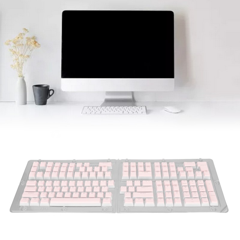 Keyboard Keycaps 129 Keys Pudding Transparent OEM Height PBT Two